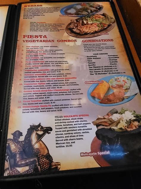 Menu at El Matador Mexican Restaurant, Fort Oglethorpe