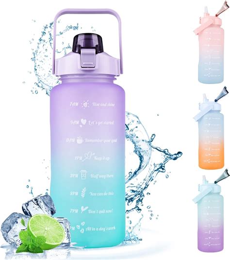 ARABELLA RETAIL Plastic 2 Litre Water Bottle With Time Markings To ...