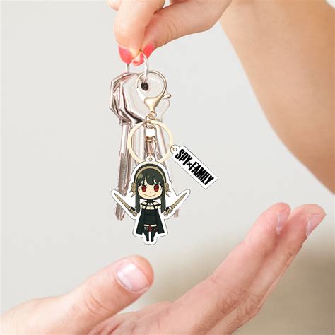 Buy DraggmePartty SPY × FAMILY Keychain Anya Yor Forger Figure Cosplay ...