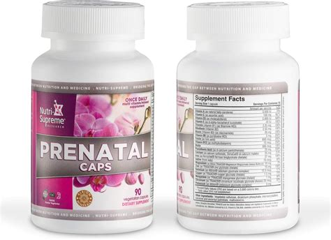 Buy Prenatal Vitamins, One A Day - 90 Veggie Capsules -Pregnancy ...