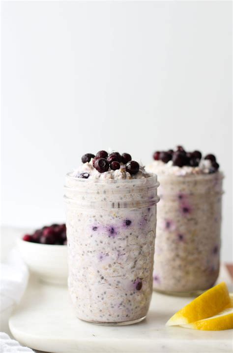 Lemon Blueberry Overnight Oats - Hannah Magee RD Overnight Oats Greek ...