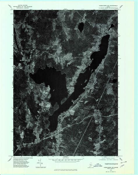 Classic USGS China Lake Maine 7.5'x7.5' Topo Map – MyTopo Map Store
