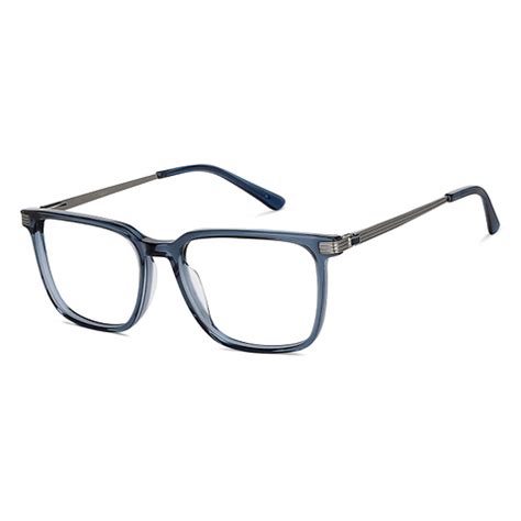 Buy Blue Transparent Full Rim Square Vincent Chase Blend Edit VC E14105 ...
