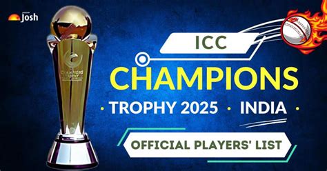 Champions Trophy 2025 India Team Squad: Players List, Captain, Vice ...