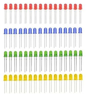 AVS COMPONENTS 5mm Round Diffused Combo Color LED Light Bulb Lamp Light ...