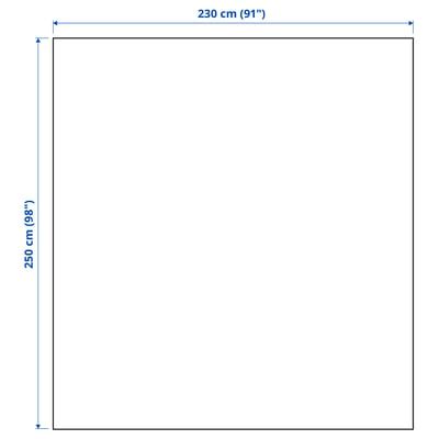 INDIRA bedspread, natural/unbleached cotton, 230x250 cm (91x98") - IKEA