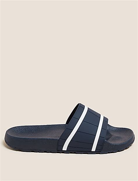Buy Stripe Slip-On Pool Sliders at Marks & Spencer