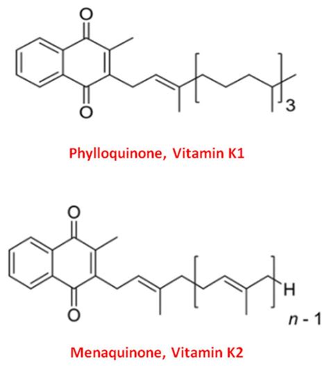 Vitamin K1 And K2 Structure at Ariel Sipes blog