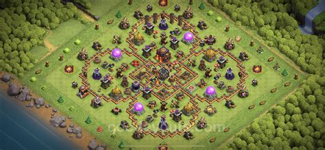 Best Anti 2 Stars Base TH10 with Link, Hybrid - Town Hall Level 10 Base ...