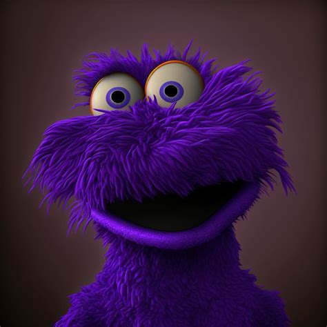 Purple Cartoon Characters
