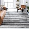 Safavieh Retro Fissure 8 X 10 (ft) Dark Gray/Light Gray Indoor Stripe ...