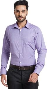 PARK AVENUE Men Solid Formal Purple Shirt - Buy PARK AVENUE Men Solid ...