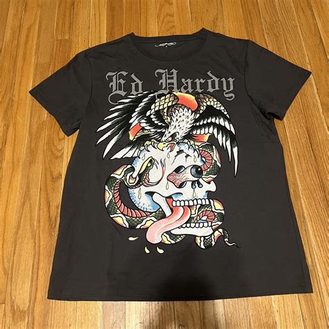 Ed hardy shirt Size L - Depop