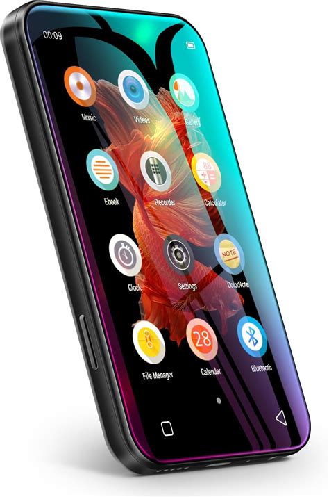 TIMMKOO 72GB MP3 Player with Bluetooth, 4.0" Full Touchscreen Mp4 Mp3 ...