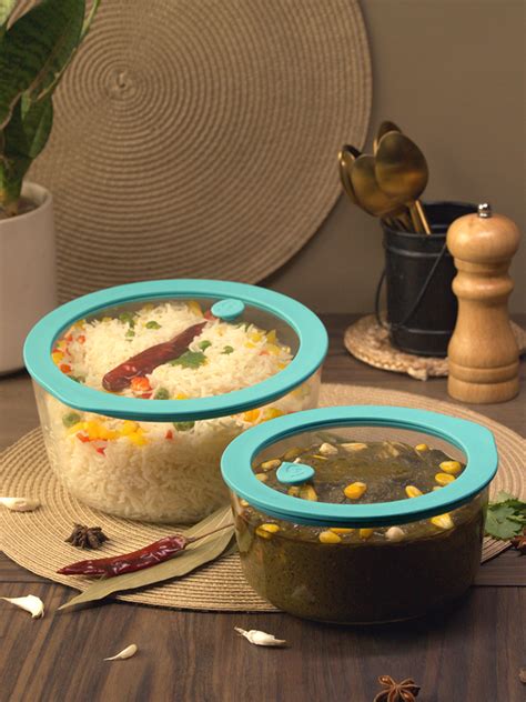 Glasafe Microwave-safe Mixing/Serving Bowl Set with Airtight Lid