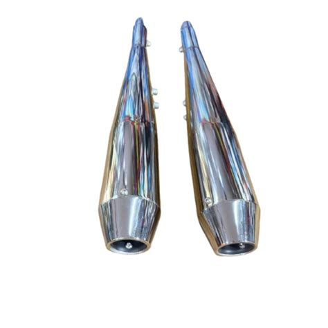 Venom V2 Exhaust Chrome with Db Killer -Direct fit for Jawa 42/ 2.1/ C ...