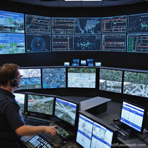 traffic control center for new routes in peripheral areas of the city ...
