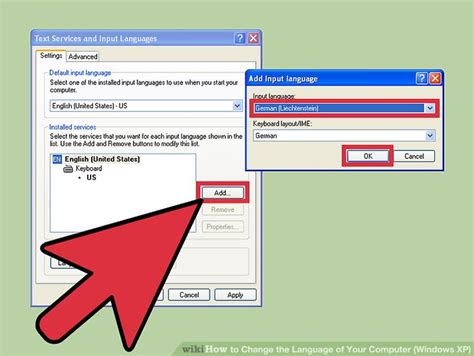 Image result for Windows XP Change Language