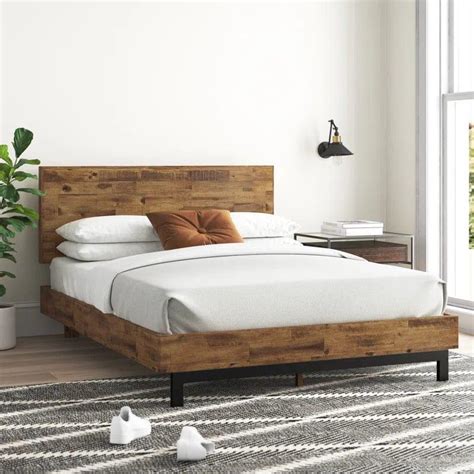 Fillmore Rustic Bed Frame with Adjustable Headboard