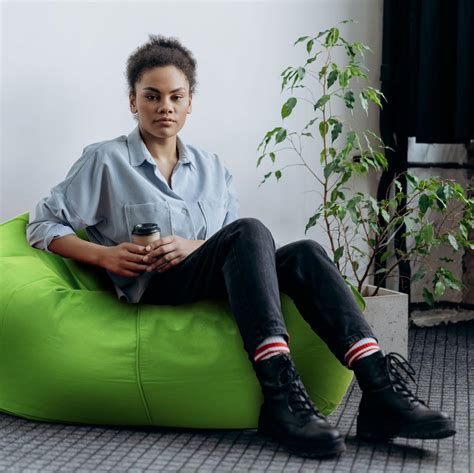 Reme Green Color 100% Organic Elegant Premium Cotton XXL Bean Bag Cover ...