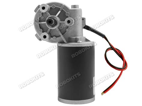 Rhino DC 24V 45W 120RPM 90kgcm Reversible Worm Gear Motor [RMCS-2122 ...