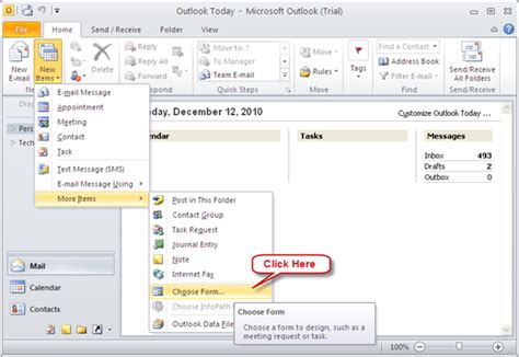 Image result for Outlook 2010 Forms Tutorial