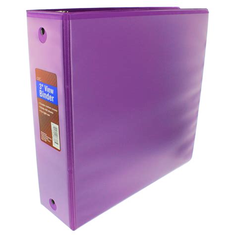 GTC 3 Inch View Binder, Purple - Shop Binders at H-E-B