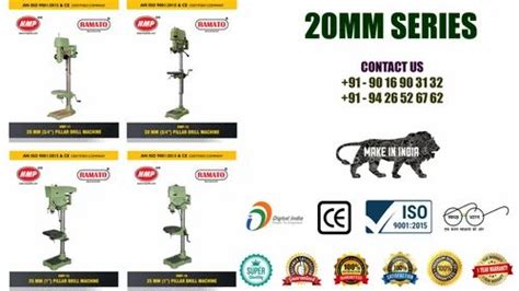 Pillar Drilling Machines - HMP-03 13mm Chuck Type Pillar Drill Machine ...