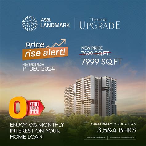 ASBL Landmark || Spacious 3, 3.5 & 4BHK Apartments at the Kukatpally y ...