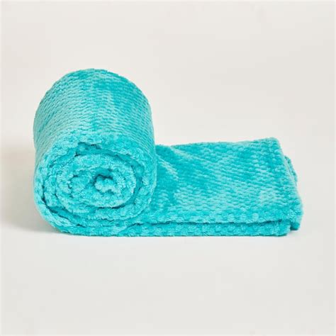 Buy Spinel Textured Teal Throw from Home Centre at just INR 599.0
