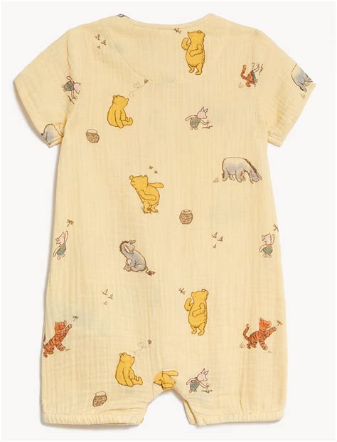 Buy Pure Cotton Winnie the Pooh™ Romper (7lbs-1 Yrs) at Marks & Spencer