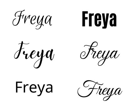 Freya Svg , Freya Baby Name Svg, Freya Wedding Name Svg - Etsy | Noms ...