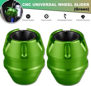 OBEROI'S TRADERS Motorcycle Green Front Fork Slider | Wheel Frame ...