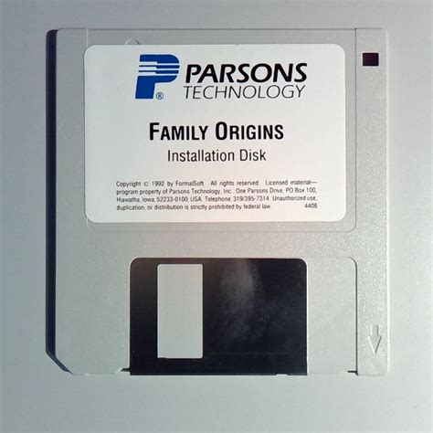 Parsons Technology - Family Origins - Various Versions : Parsons ...