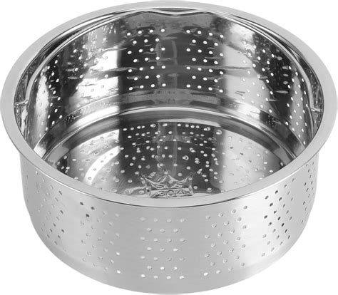 Steam Basket, Stainless Steel Steam Basket with Handle Sugar Removal ...