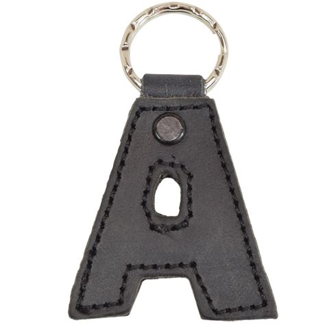 Thick Leather Alphabet Letter Keychains Handmade by Hide & Drink ...