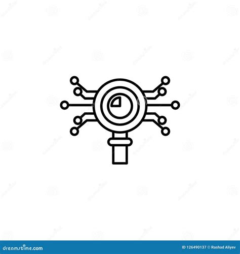 Smart Data Analysis Icon. Element of Artificial Intelligence Icon for Mobile Concept and Web ...