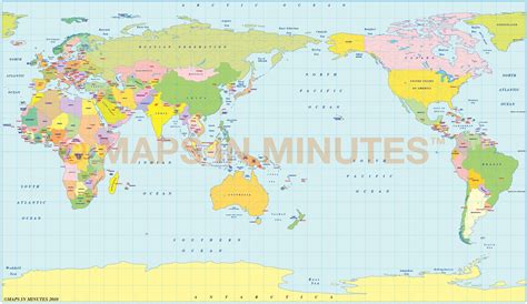 Image result for Equirectangular World Political Map