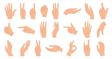 Hands poses. female hand holding and pointing gestures, fingers crossed ...