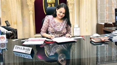 IAS Officer Tina Dabi takes charge as Jaisalmer collector, shares pics ...