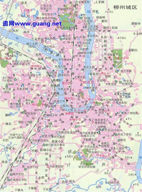 柳州地图全貌,柳州地图全图,柳州市区地图全图_大山谷图库