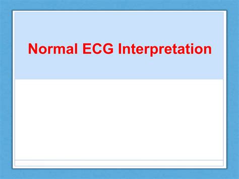 Normal ECG Read Out 的图像结果