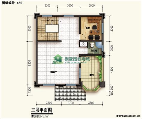 欧式三层自建房屋设计图，占地109平方米，小户型经济实用 - 轩鼎房屋图纸