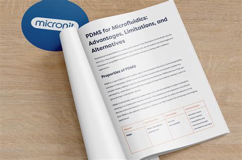 PDMS for Microfluidics: Limitations and Alternatives