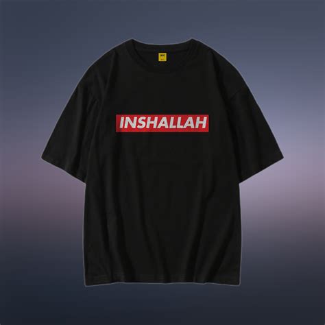 Drop Shoulder T-Shirt (InshaaAllah) - AAZ