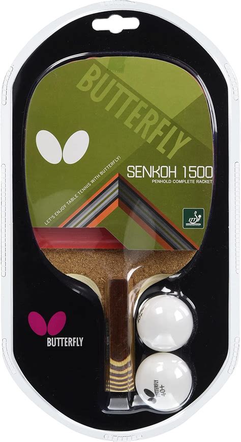 Buy Butterfly Senkoh 1500 Penhold Table Tennis Racket with Rubber and ...