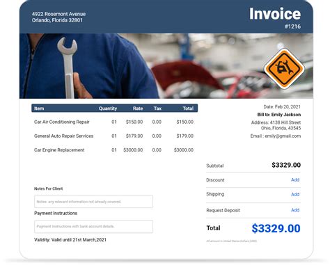 Image result for Auto Repair Shop Invoice Software