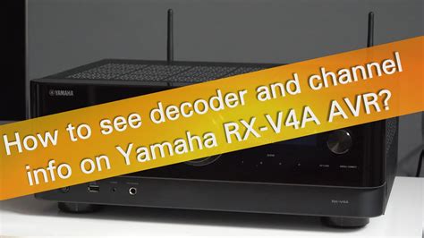 Image result for Yamaha Receiver Decoder Off