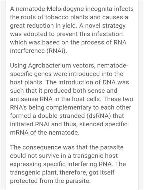 How has the use of agrobacterium as vectors helped in controlling ...