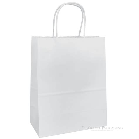 Flexicore Packaging White Gift Bags, 100 Count - Walmart.com